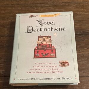 Novel Destinations Book - Light Blue Cover with Red Illustration